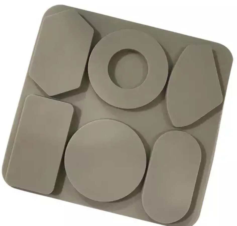 Silikona forma vaska plāksnītēm (6 figūras)