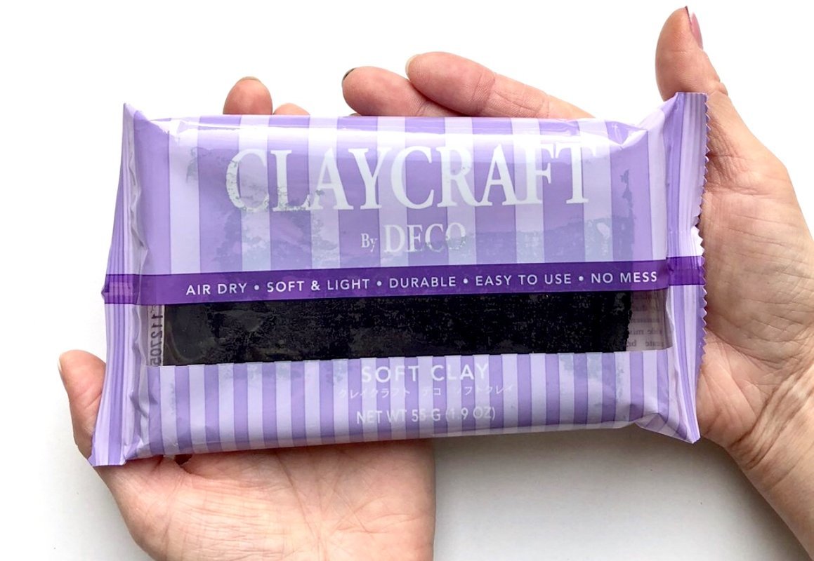 CLAYCRAFT™ by DECO® polimēra māls (melns) 