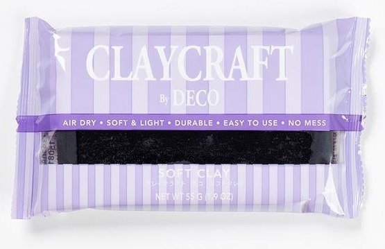 CLAYCRAFT™ by DECO® polimēra māls (melns) 