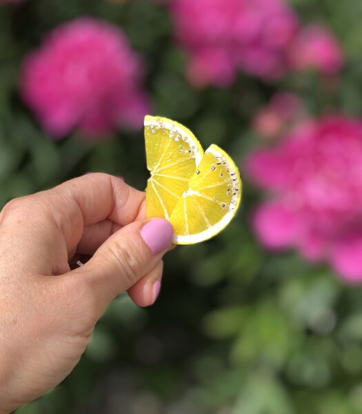 Broša - Citrons - 2 šķēles ar cukuru