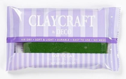 CLAYCRAFT™ by DECO® polimēra māls (zaļš)